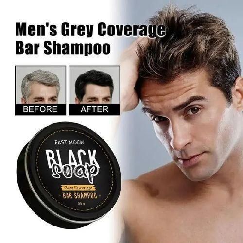 🔥🔥BUY 1 GET 1 EXTRA FREE Mane Black Reverse Shampoo Bar – Gray Hair Coverage, Repair & Moisturizer for Natural Black Hair