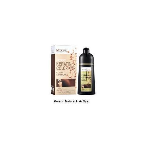 Mokeru Organic Keratin Extract Hair Dye Shampoo For Men And Women 500ml All Hair Type-Blonde Brown