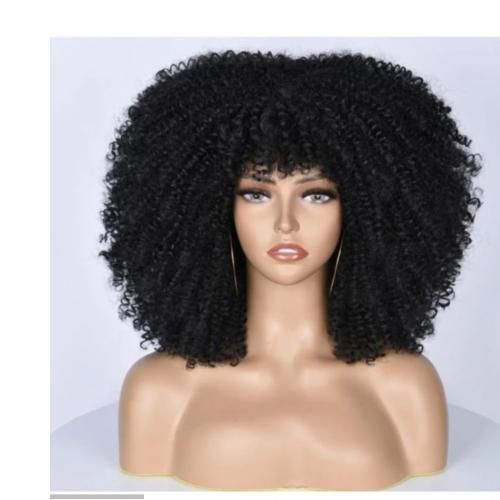 Classy Afro Kinky Curly Synthetic Wig + FREE Gift Inside!!!