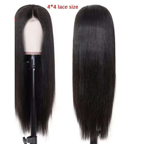 Fashion Classic Straight closure semi human wig