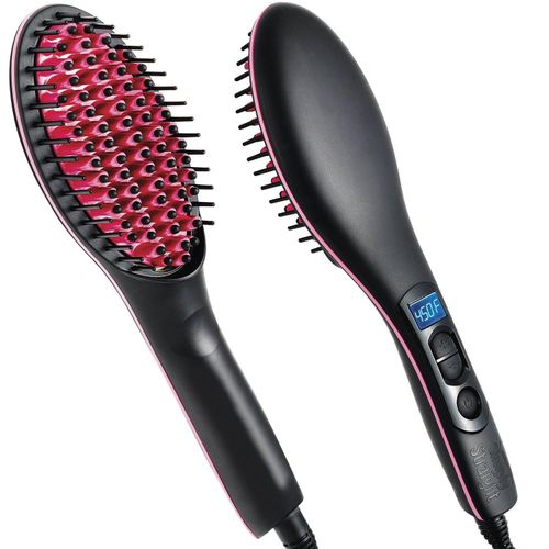 Simply Straight Temperature Control Ceramic Hair Straightening Brush