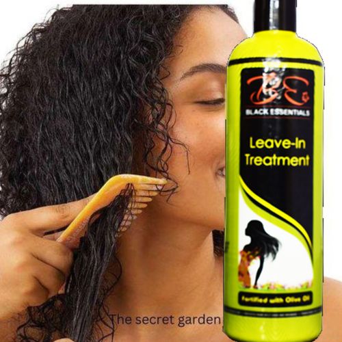 BLACK ESSENTIALS Leave-in Treatment Fortified With Olive Oil