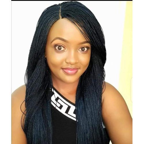 Black Long Twisted Braid Hair