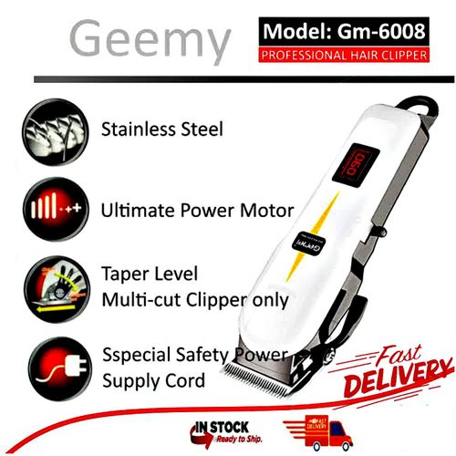 Geemy Rechargeable Electric Hair Clipper And Trimmer