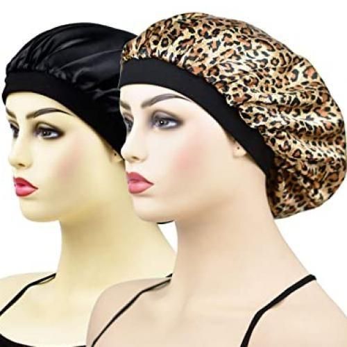 2 PCs High Quality Satin Hair Bonnet