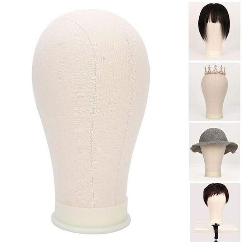 Canvas Block Head Wig Making Mannequin