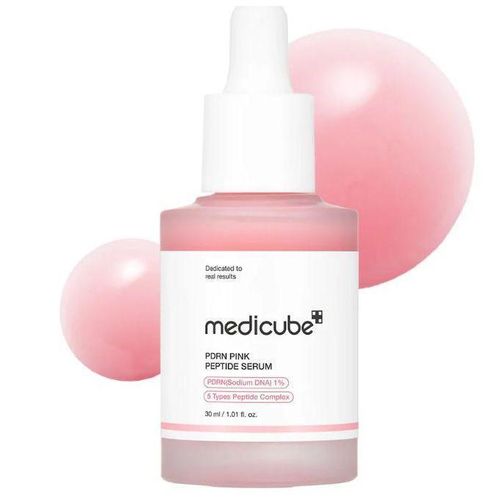 Medicube PDRN Pink Peptide Glow Serum with Niacinamide. Moisturizes, Glows, Smooth Wrinkles & Fine Lines, Fades Dark Spots, Boosts Collagen Production, Skin Elasticity, Firms, Brightens & Soothes