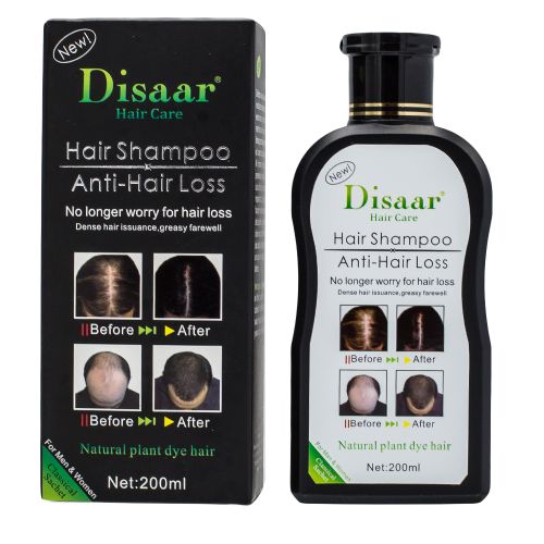 Disaar Anti-Hair Loss Shampoo,Growth Treatment For Men & Women-200 ML With Head Scalp Massager Shampoo Brush.