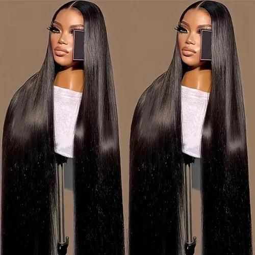 Trendy Center-Part Long Straight Hair Wig (Ladies Women's)