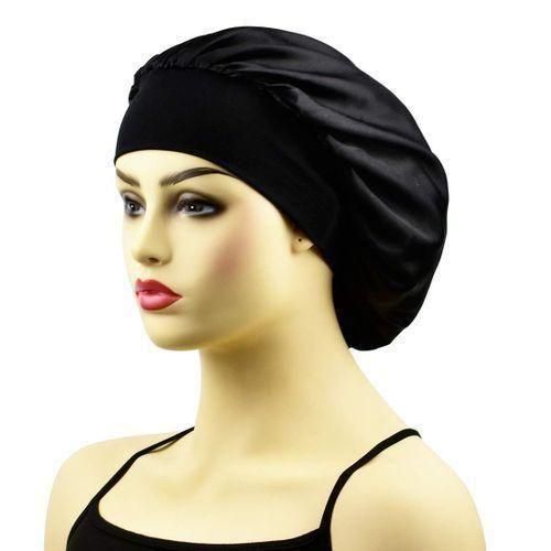 2PCS Wide Band ANTIFALL Satin Sleep Bonnet Sleep Cap