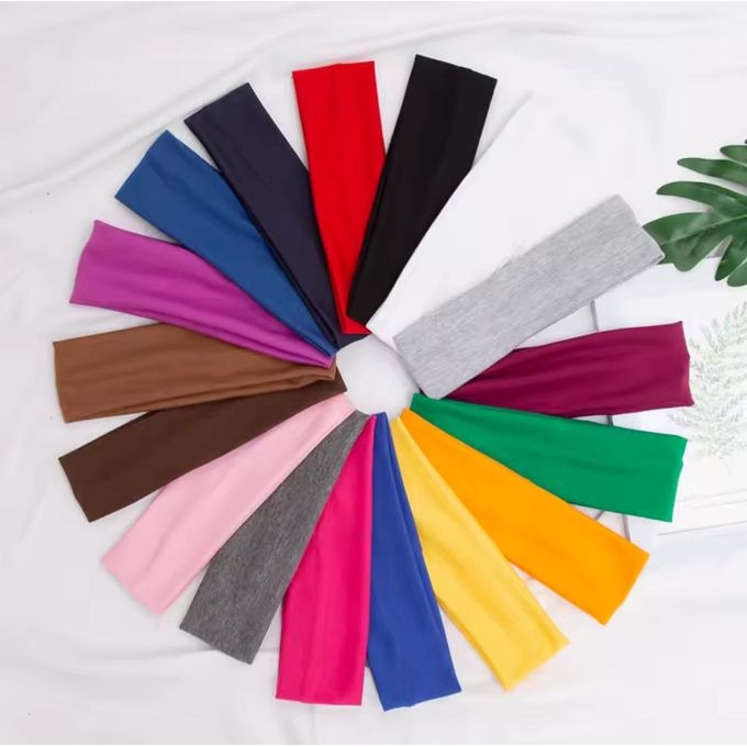 4Pcs Summer Sports Headbands for Women – Sweat Absorbing, Stretchy & Non-Slip