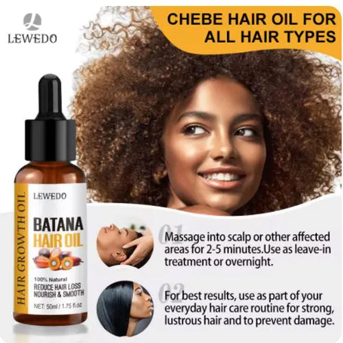 🔥 LIMITED DEAL — LEWEDO 2-in-1 Fast Hair Growth Oil + Batana Hair Mask | Stops Hair Loss + Regrows + Strengthens | KSh 4,500