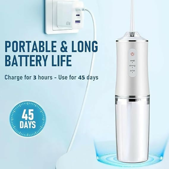 Oral Irrigator Portable Dental Water Flosser USB Rechargeable Water Jet Floss Tooth Pick