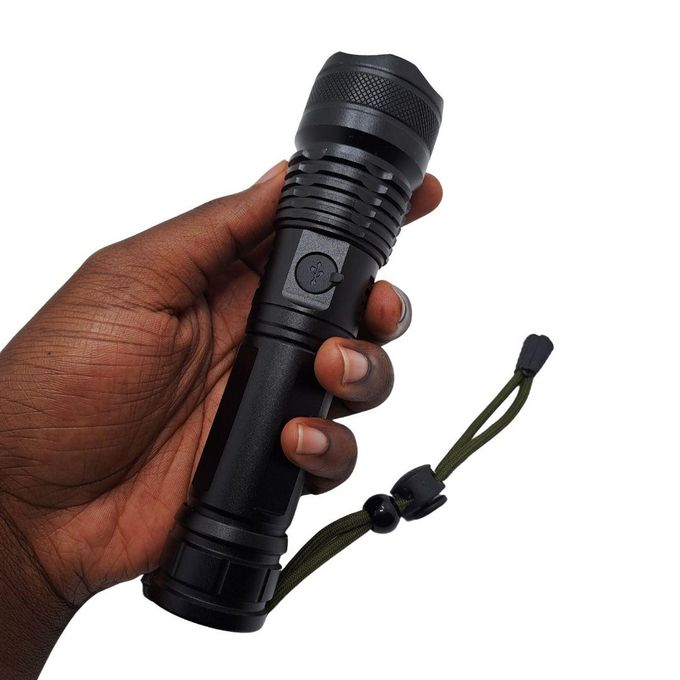 🔥 LIMITED DEAL — Super Bright LED Torch P50 | Ultra-Bright + Rechargeable USB-C + Waterproof Metallic | KSh 2,000