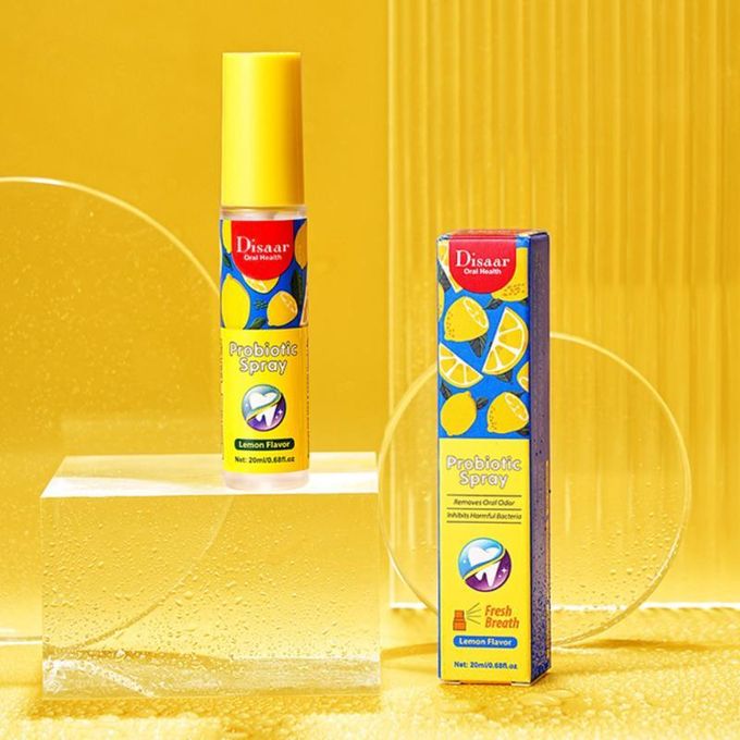 🔥 ORDER 1, WE SEND 2 — DISAAR Mouth Probiotic Spray Lemon | Fresh Breath + Healthy Gums + Oral Flora Balance | KSh 1400