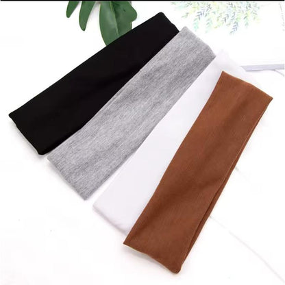 4Pcs Summer Sports Headbands for Women – Sweat Absorbing, Stretchy & Non-Slip