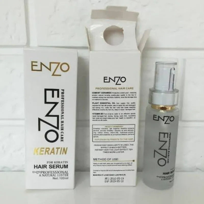 🔥 LIMITED DEAL — Enzo Keratin Hair Serum 100ml | Frizz Control + Repair + Silky Shine | KSh 1800