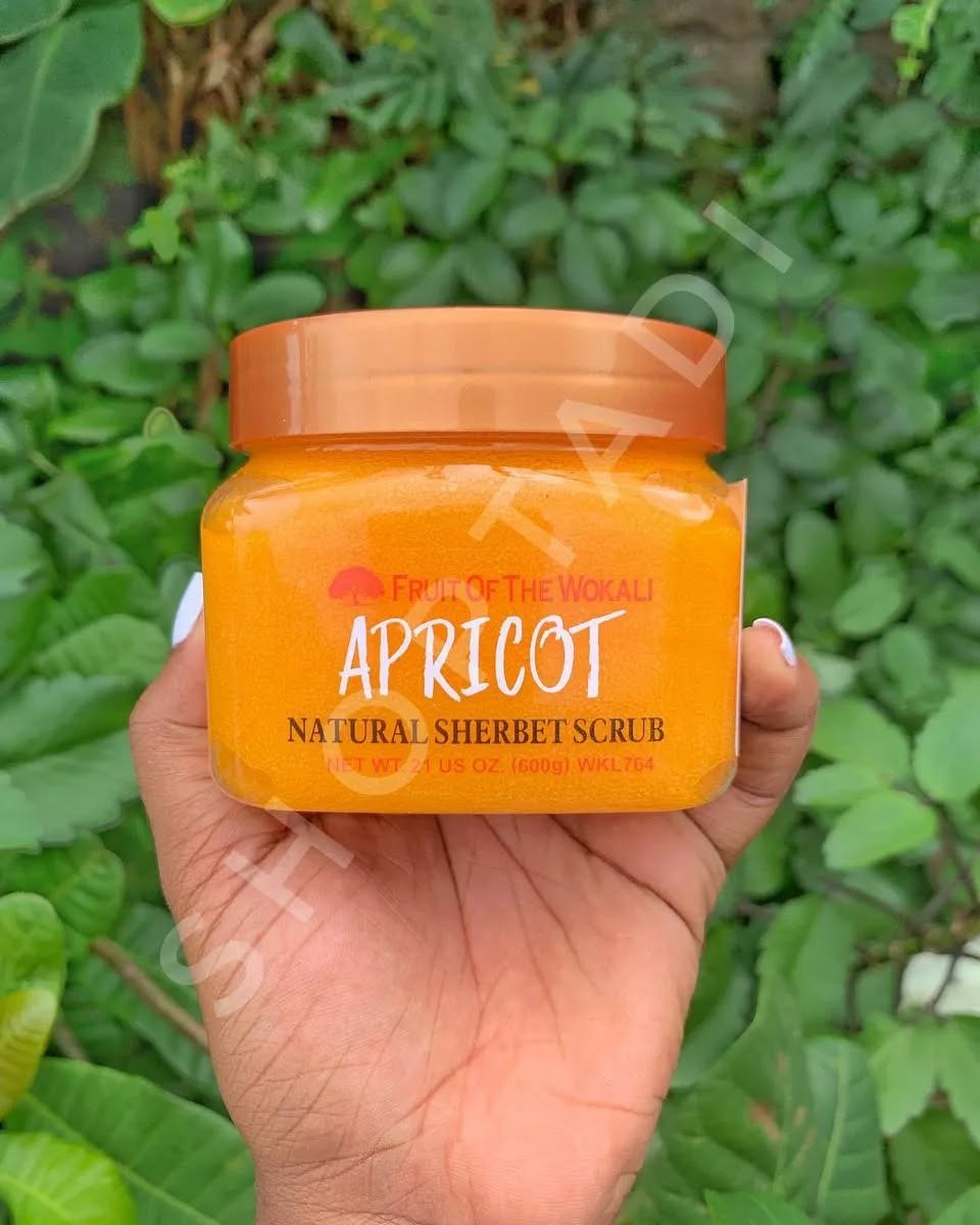 Wokali Apricot Sherbet Body Scrub 600g — Exfoliate, Brighten & Glow Like Never Before!