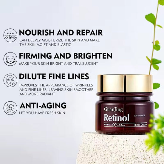 [Buy 1 get 1 extra free] Guanjing Retinol Cream | Anti Aging, Targets Discoloration, Wrinkles, Sun Damage, Creepy, & Sagging Skin