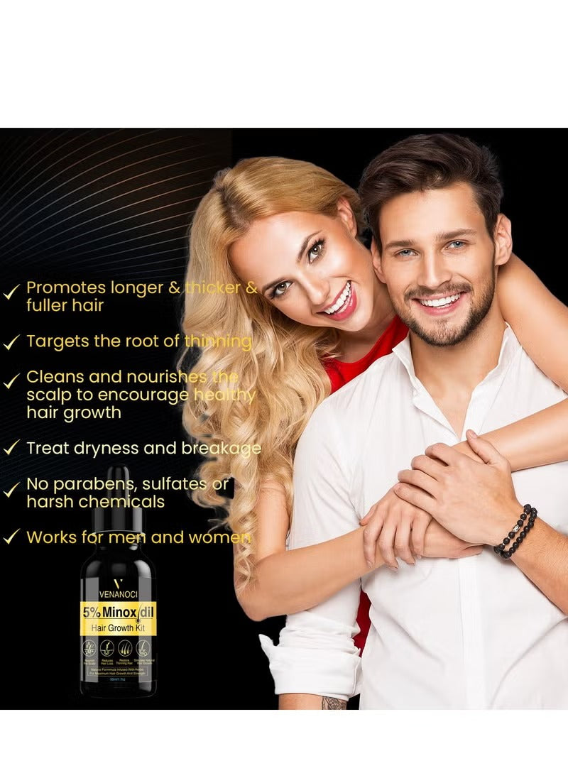 Olivita 5% Minoxidil Beard & Hair Growth Serum Kit for Men – 50 ml