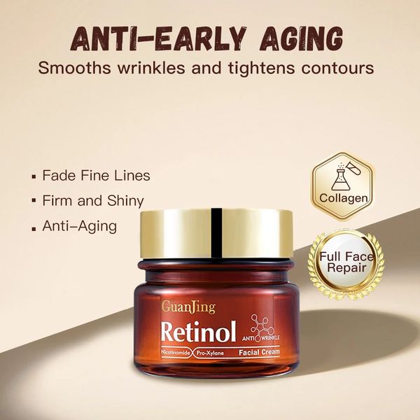 [Buy 1 get 1 extra free] Guanjing Retinol Cream | Anti Aging, Targets Discoloration, Wrinkles, Sun Damage, Creepy, & Sagging Skin
