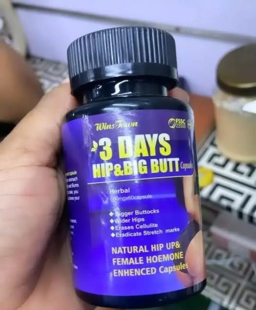 🔥 LIMITED DEAL — Winstown 3 Days Hip & Butt Enhancement Capsules | Fuller Curves + Natural Herbs + Fast-Acting | KSh 2,999