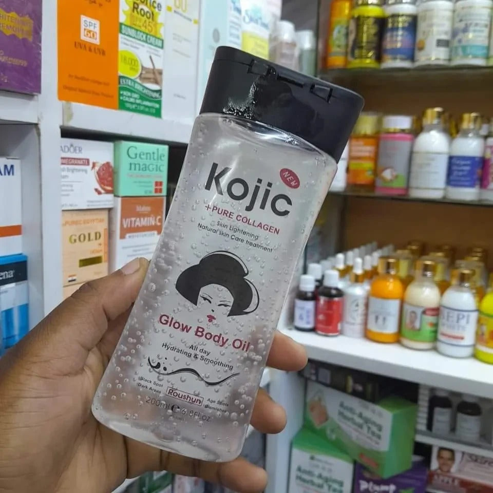🎁 BUY 1 GET 1 FREE — Roushun Kojic & Collagen Glow Body Oil | Brighten, Firm & Glow From Head To Toe!