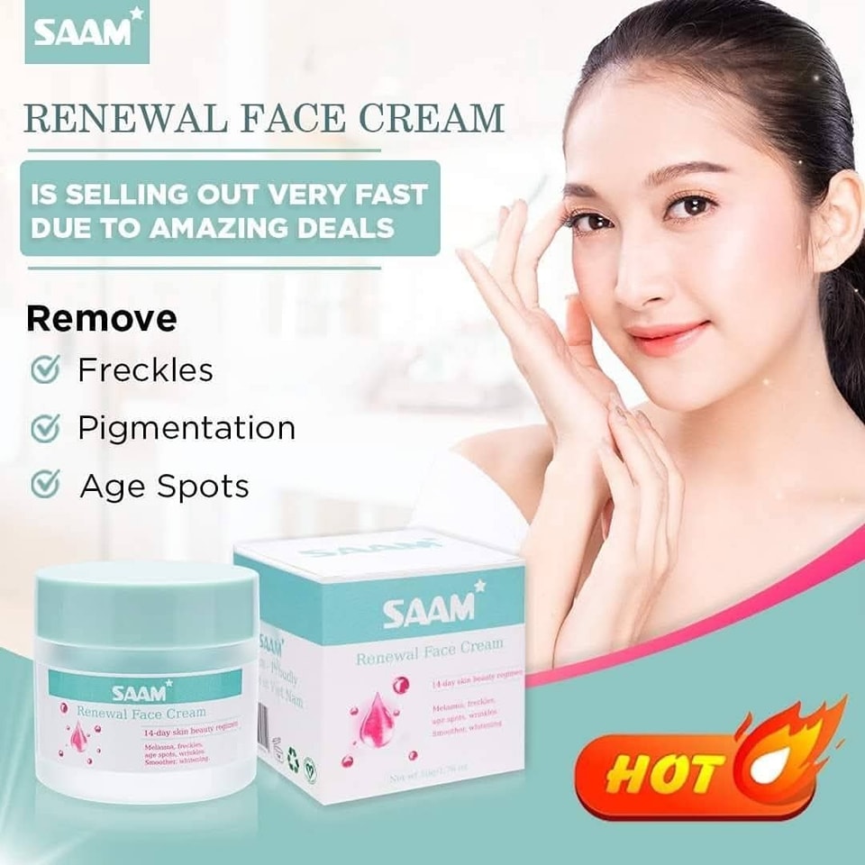 🔥ORIGINAL Saam Renewal Face Cream with QR CODE , BUY 1 GET 1 EXTRA FREE 🔥