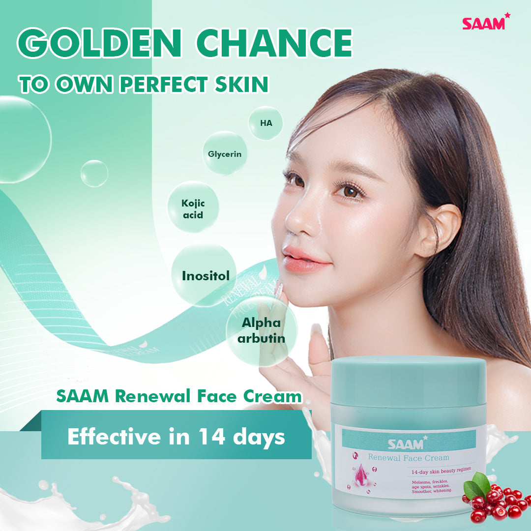 🔥ORIGINAL Saam Renewal Face Cream with QR CODE , BUY 1 GET 1 EXTRA FREE 🔥