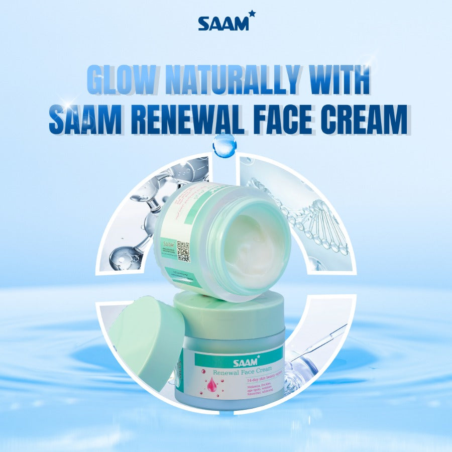 🔥ORIGINAL Saam Renewal Face Cream with QR CODE , BUY 1 GET 1 EXTRA FREE 🔥