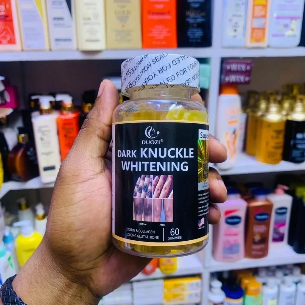 🔥 Duozi Dark Knuckle Whitening Gummies – Fade Dark Knuckles, Elbows & Knees Naturally | Get Even Skin Tone From Within
