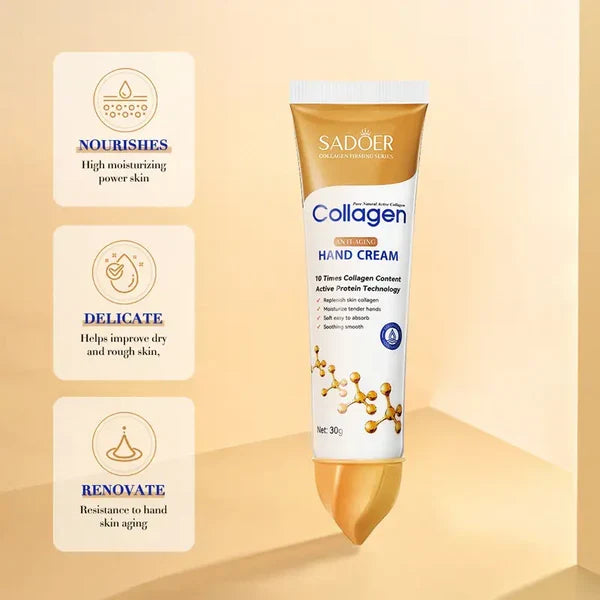🔥 ORDER 1, WE SEND 2 — SADOER Collagen Hands Cream 30g | Anti-Ageing + Wrinkles + Dark Spots + Deep Hydration | KSh 1,500