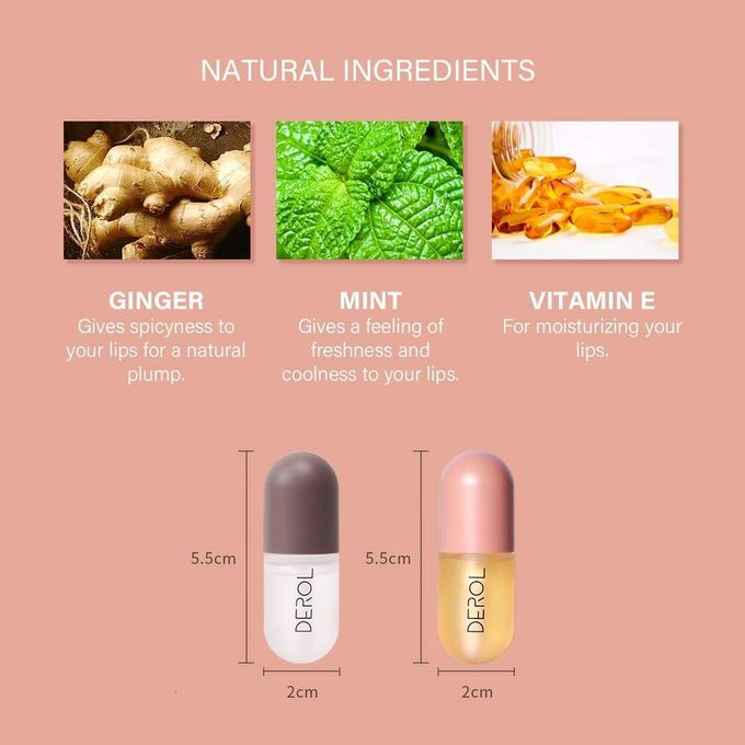 🔥 LIMITED DEAL — DEROL Lip Plumper | Instant Fuller Lips + Deep Hydration + Smooth Fine Lines | KSh 1,800