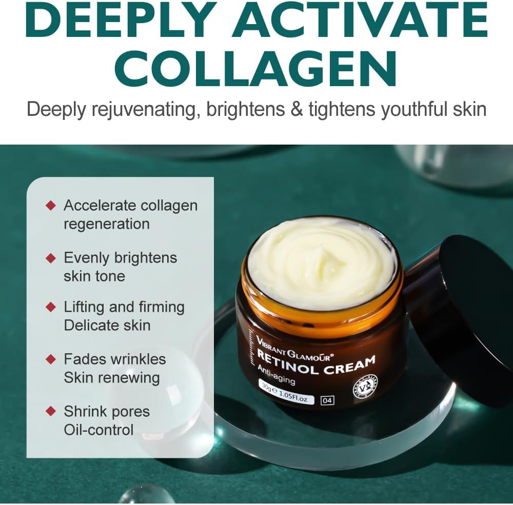 🔥 LIMITED DEAL — Vibrant Glamour Retinol Cream | Reduces Wrinkles & Fine Lines + Firms & Brightens Skin + Stimulates Collagen | KSh 1,850