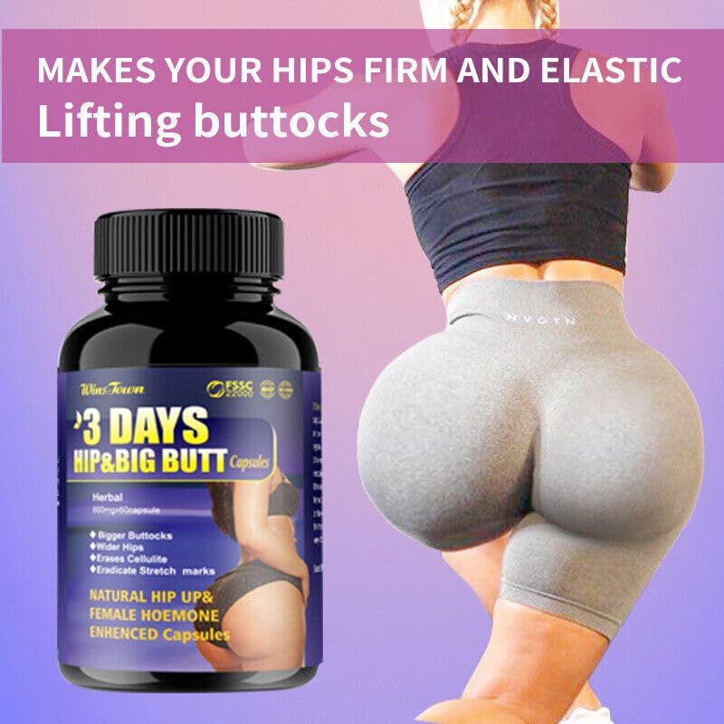 🔥 LIMITED DEAL — Winstown 3 Days Hip & Butt Enhancement Capsules | Fuller Curves + Natural Herbs + Fast-Acting | KSh 2,999