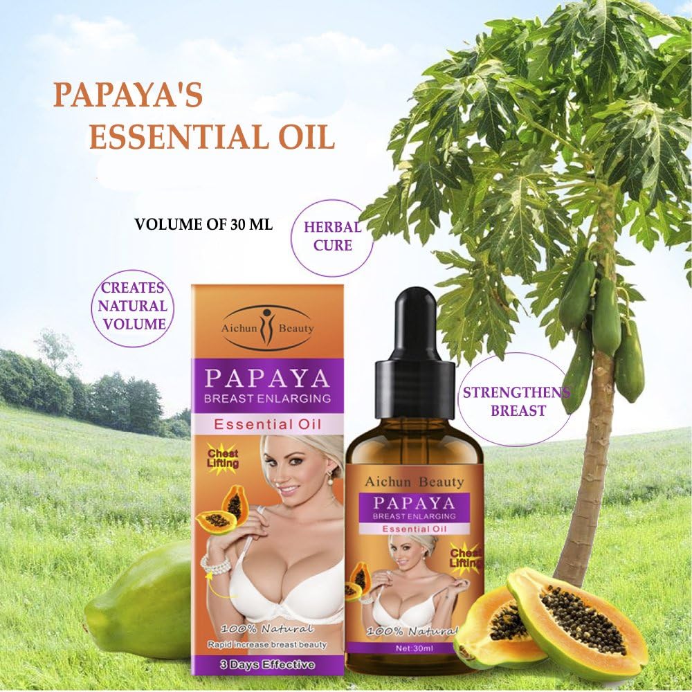 🔥 LIMITED DEAL — Aichun Beauty Papaya Breast Enlarging Essential Oil | Fuller Bust + Firmer Skin + Natural Lift | KSh 2100