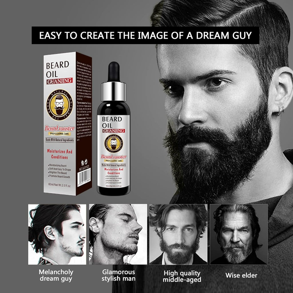 🔥 LIMITED DEAL — Guanjing Beard Growth Oil | Stimulates Growth + Fills Patches + Hydrates & Nourishes | KSh 1,800