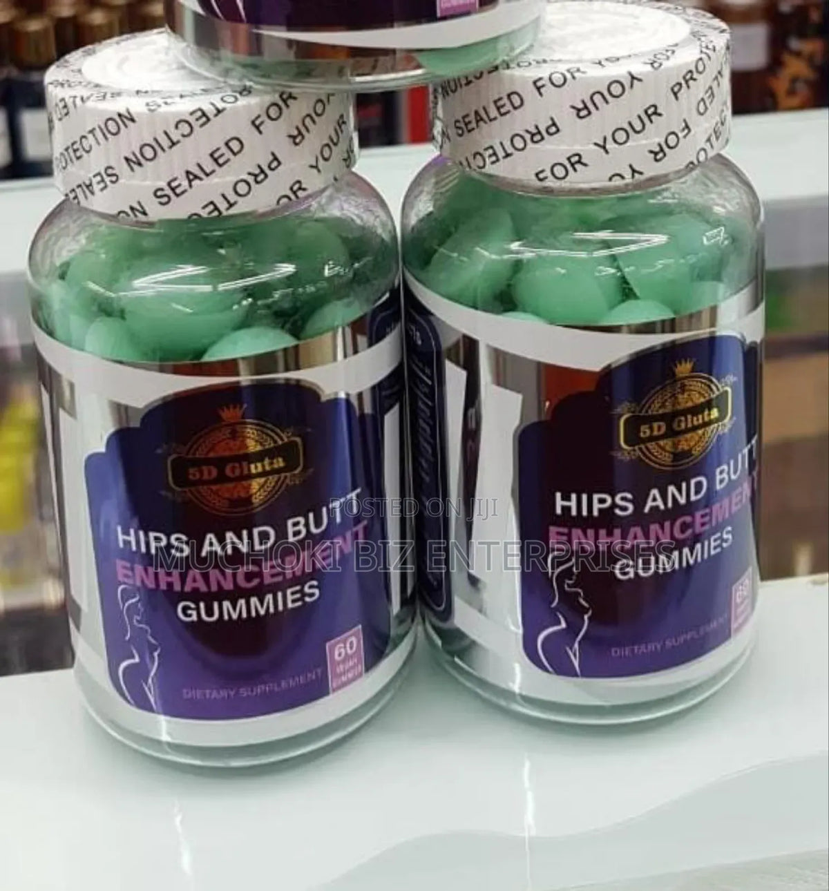 🔥 LIMITED DEAL — 5D Gluta Hips & Butt Enhancement Gummies | Fuller Curves + Skin Brightening + Firmer Figure | KSh 2999