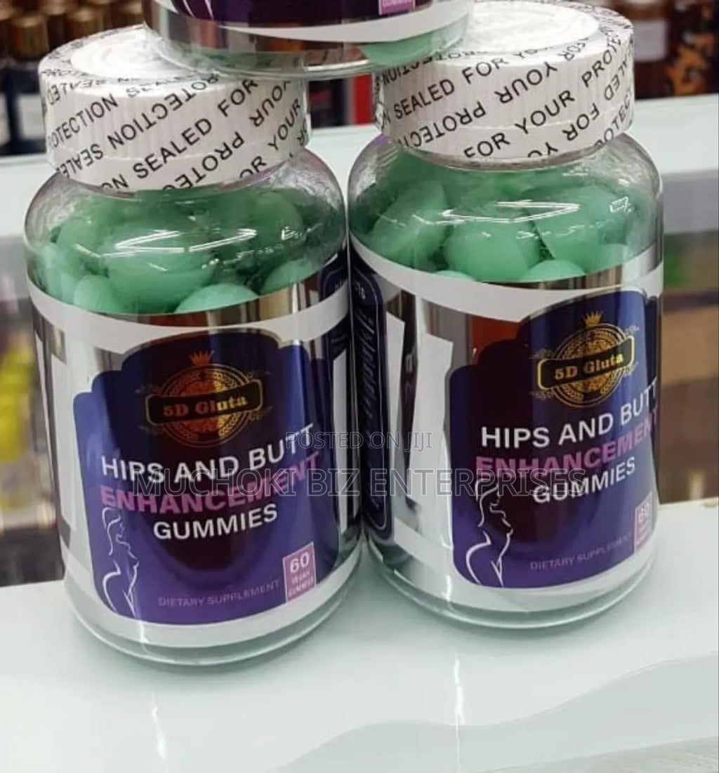 🔥 LIMITED DEAL — 5D Gluta Hips & Butt Enhancement Gummies | Fuller Curves + Skin Brightening + Firmer Figure | KSh 2999