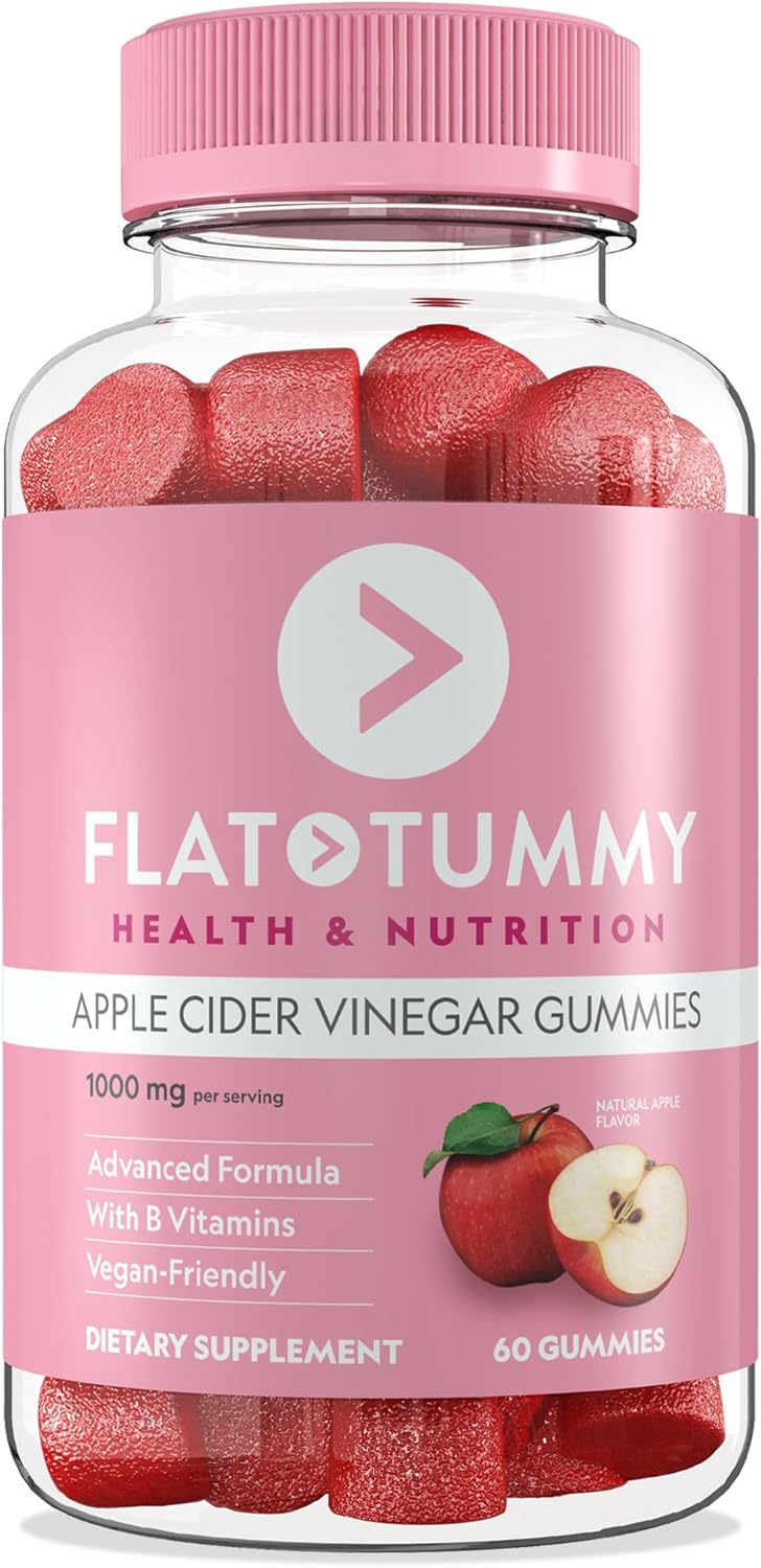 Nature's Cure Flat Tummy Apple Cider Vinegar Gummies | Beat Bloat + Boost Metabolism | Now KSh 2,450