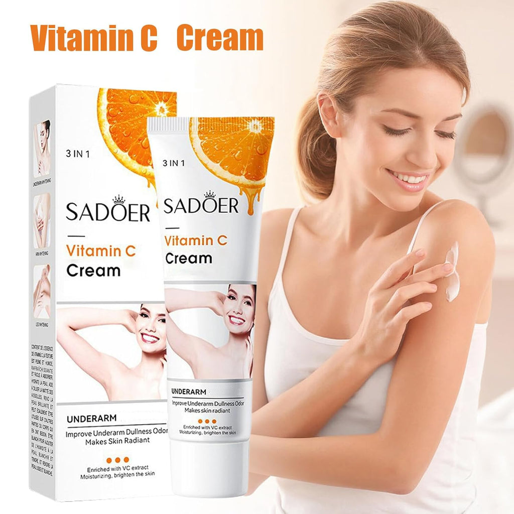 🔥 LIMITED DEAL — SADOER Vitamin C Whitening Cream | Brighten + Fade Dark Spots + Anti-Ageing + Hydrate | KSh 1,600