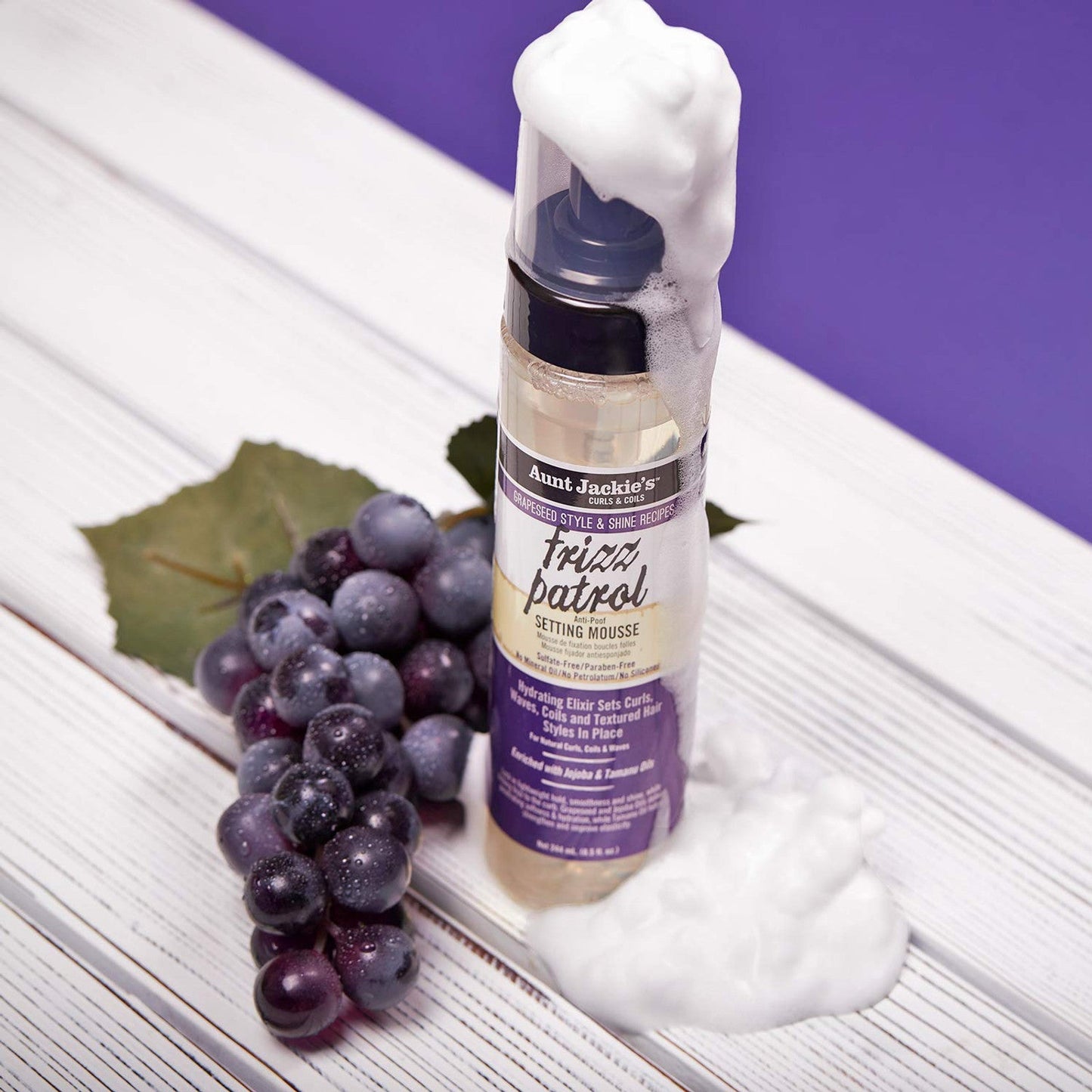 Aunt Jackie’s Frizz Patrol Anti-Poof Setting Mousse