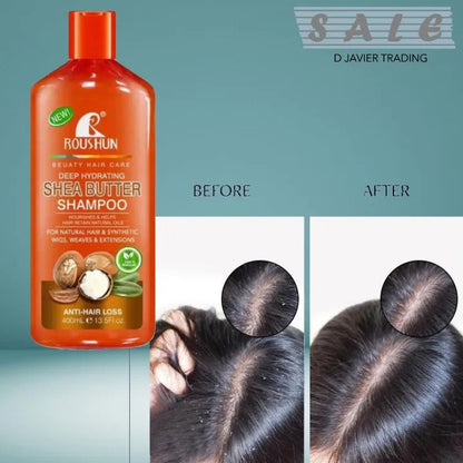 Roushun Deep Hydrating Shea Butter Shampoo 400ml