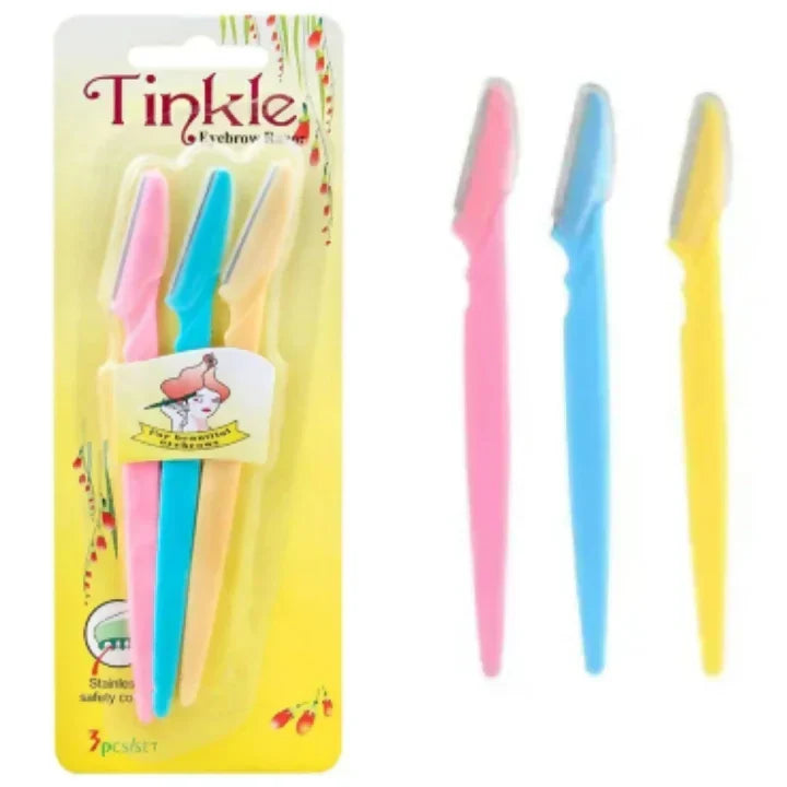 3Pcs Tinkle Eyebrow Razor