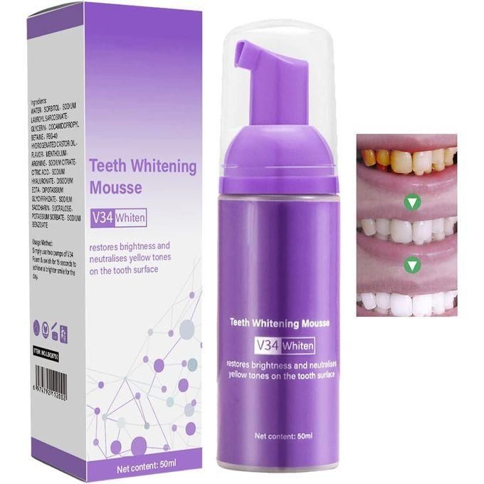 🔥 31% OFF — Lanthome Teeth Whitening Mousse 50ml | Whiter Teeth, Fresh Breath & No Dentist Needed!