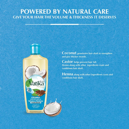 Vatika Naturals Coconut Enriched Hair Oil - 300ml