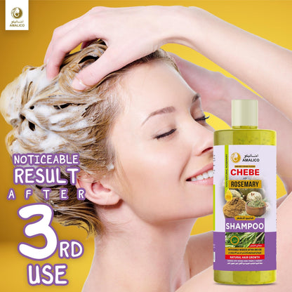 AMALICO Sulfate-Free Hair Shampoo with Rosemary Oil and Chebe Powder