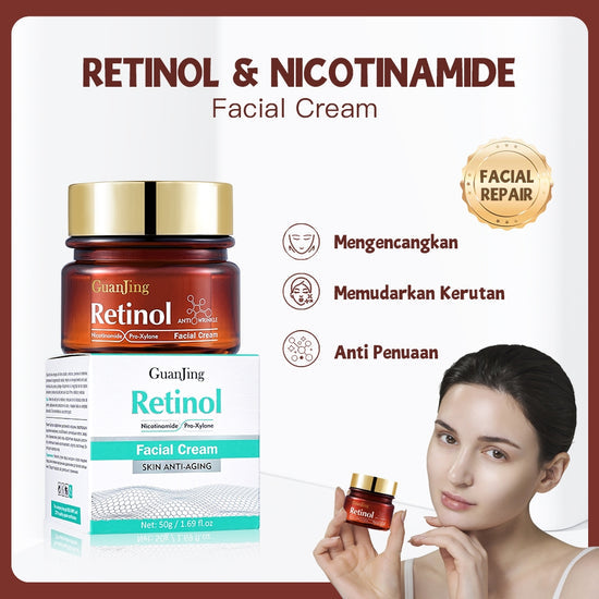 [Buy 1 get 1 extra free] Guanjing Retinol Cream | Anti Aging, Targets Discoloration, Wrinkles, Sun Damage, Creepy, & Sagging Skin