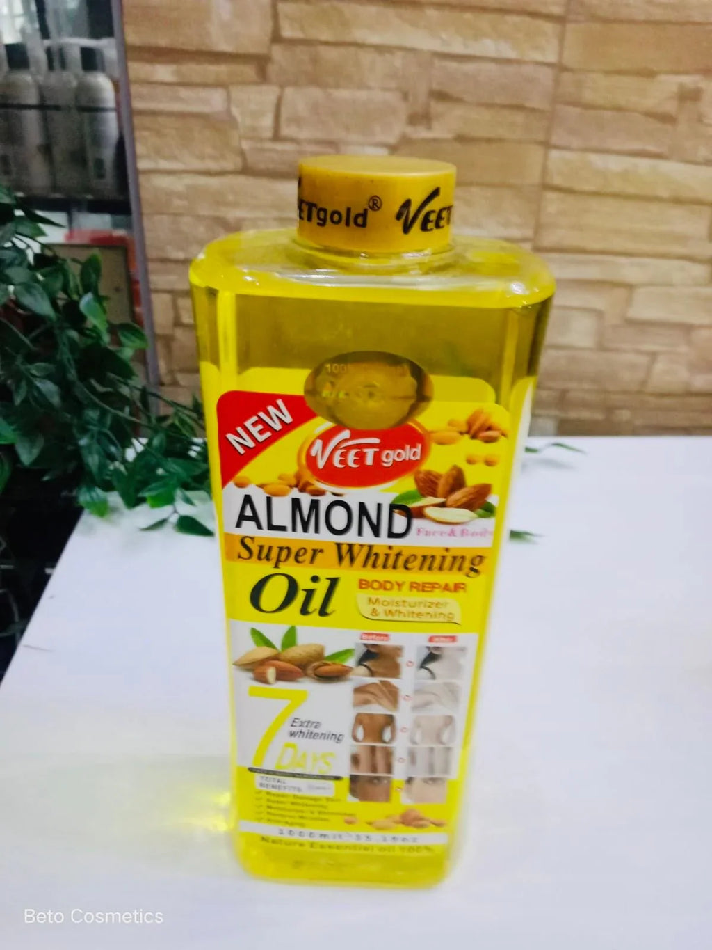 🔥 LIMITED DEAL — Veet Gold Almond Super Whitening Oil | Dark Spots + Even Tone + Radiant Glow | KSh 1800
