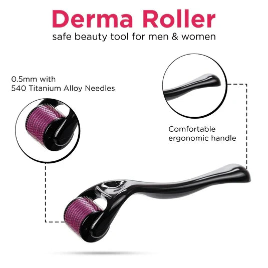 🔥 LIMITED DEAL — Derma Roller 0.5mm | 540 Titanium Needles | Collagen Boost + Acne Scars + Fine Lines + Pore Refining | KSh 1800